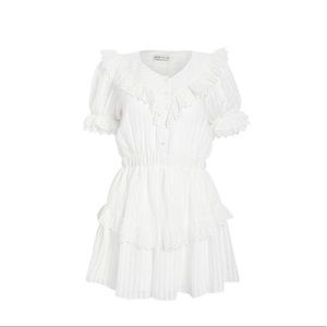 Moon River Eyelet Mini Dress